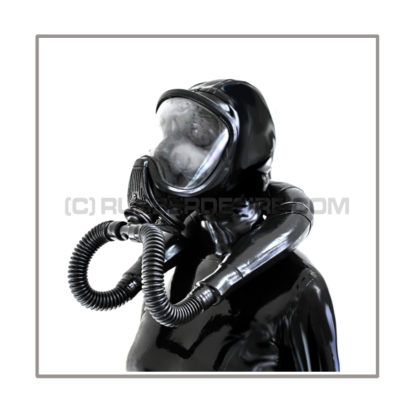 Deluxe Draeger ELITE gasmask-zipperhood-system SMELLBAG-E with neckrespirator-rubbersmell-bag-set